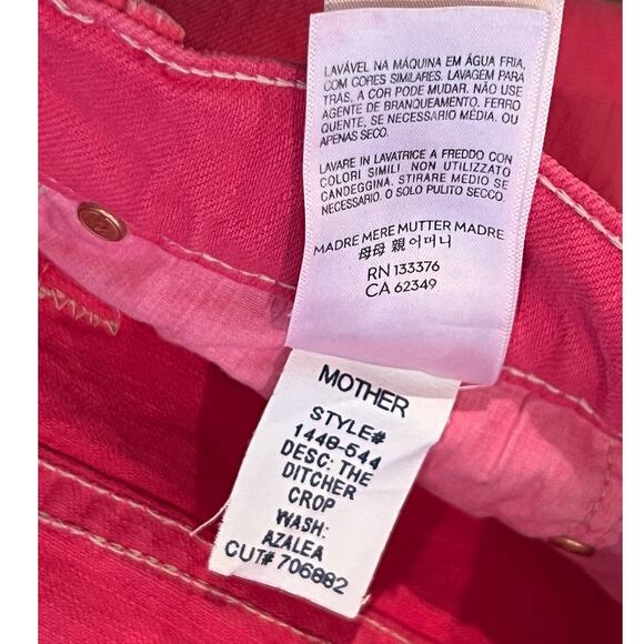MOTHER The Ditcher Crop High Waist Jeans Size 26 - Picture 14 of 16
